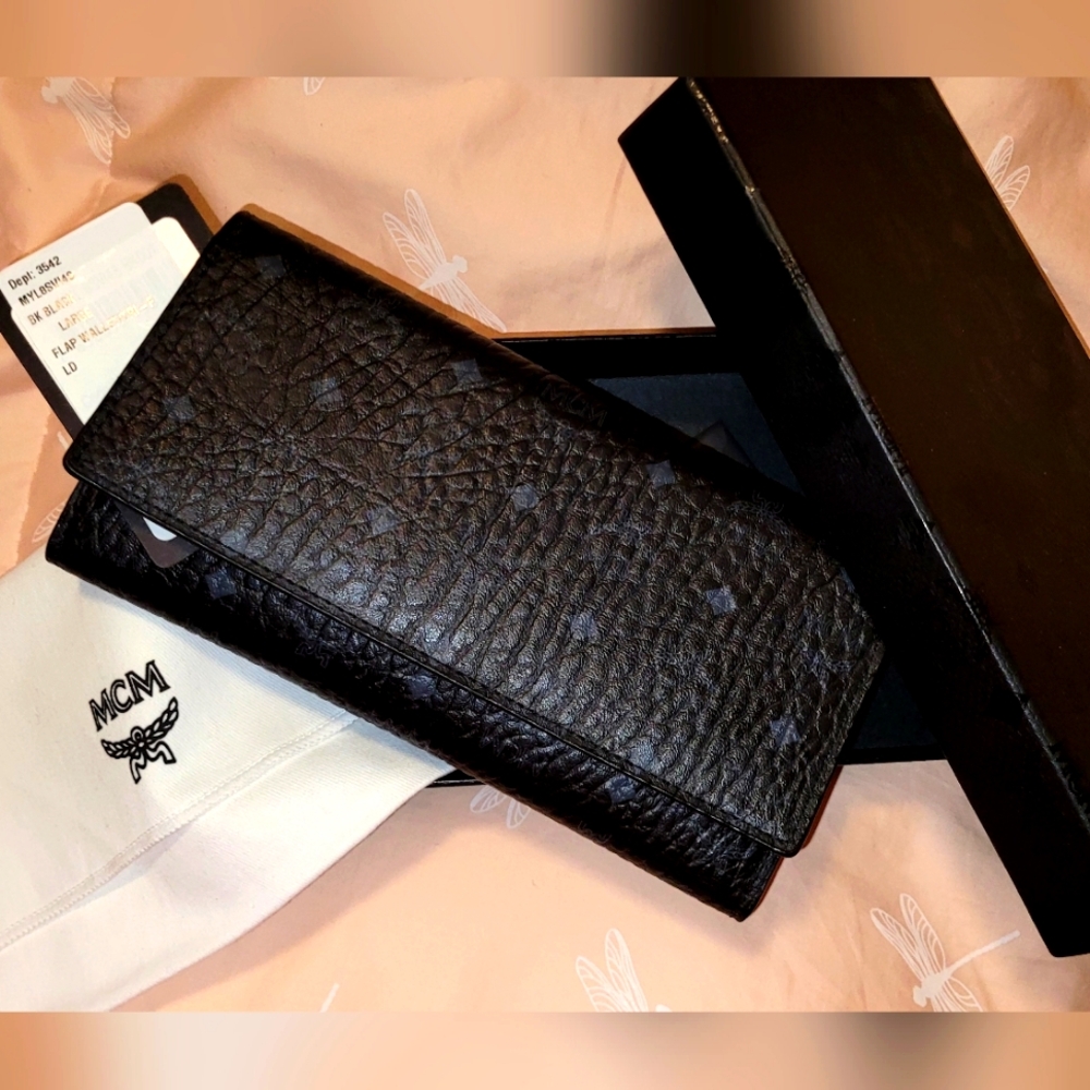 MCM Black Leather Wallet